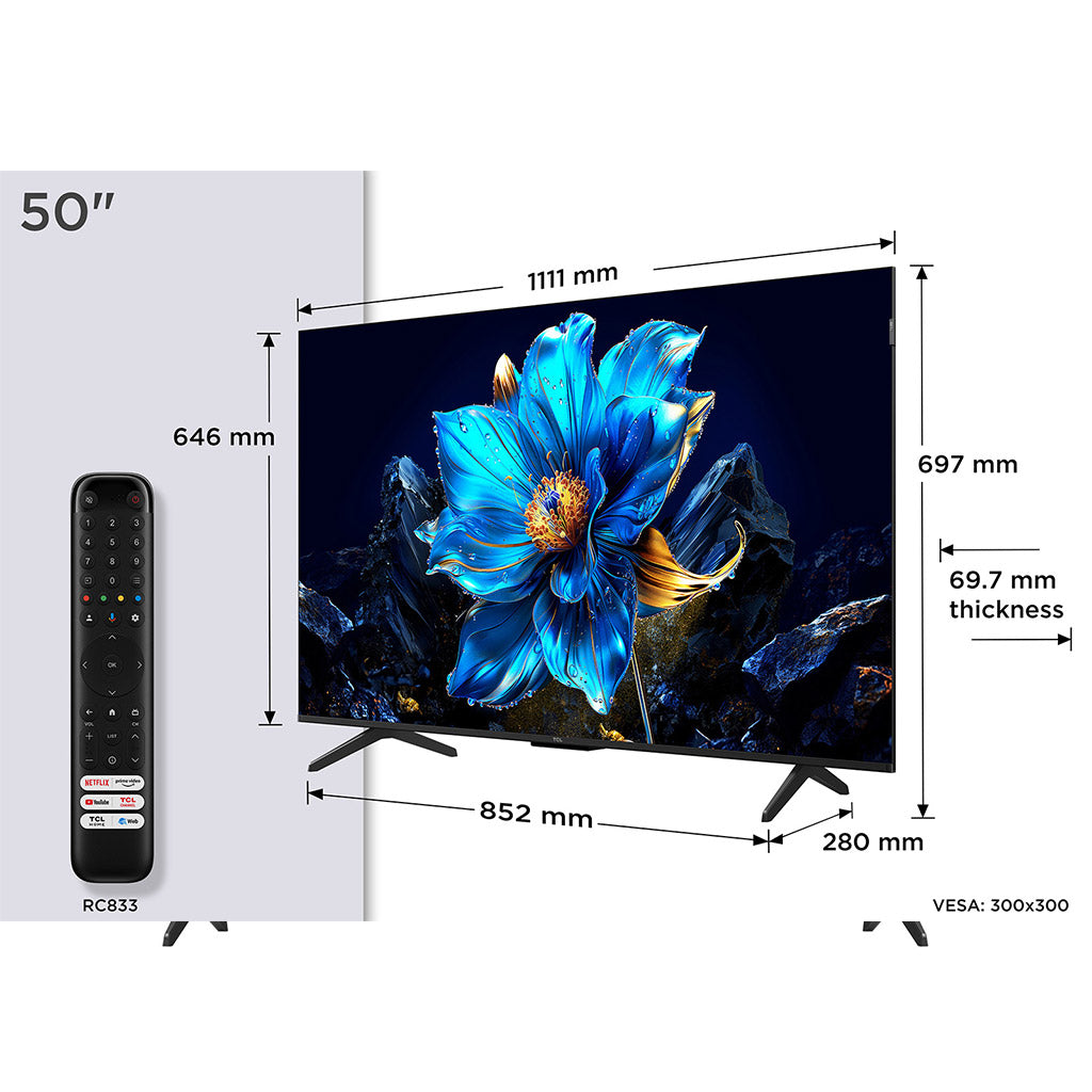 TCL 50P7K 50" 4K UHD QLED TV