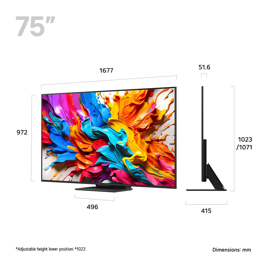 LG 75QNED9MA6B 75" 4K QNED evo TV