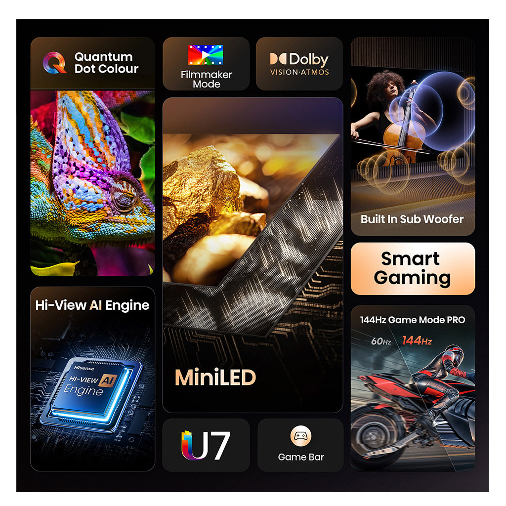 Hisense 75U7QTUK 75" ULED Smart TV