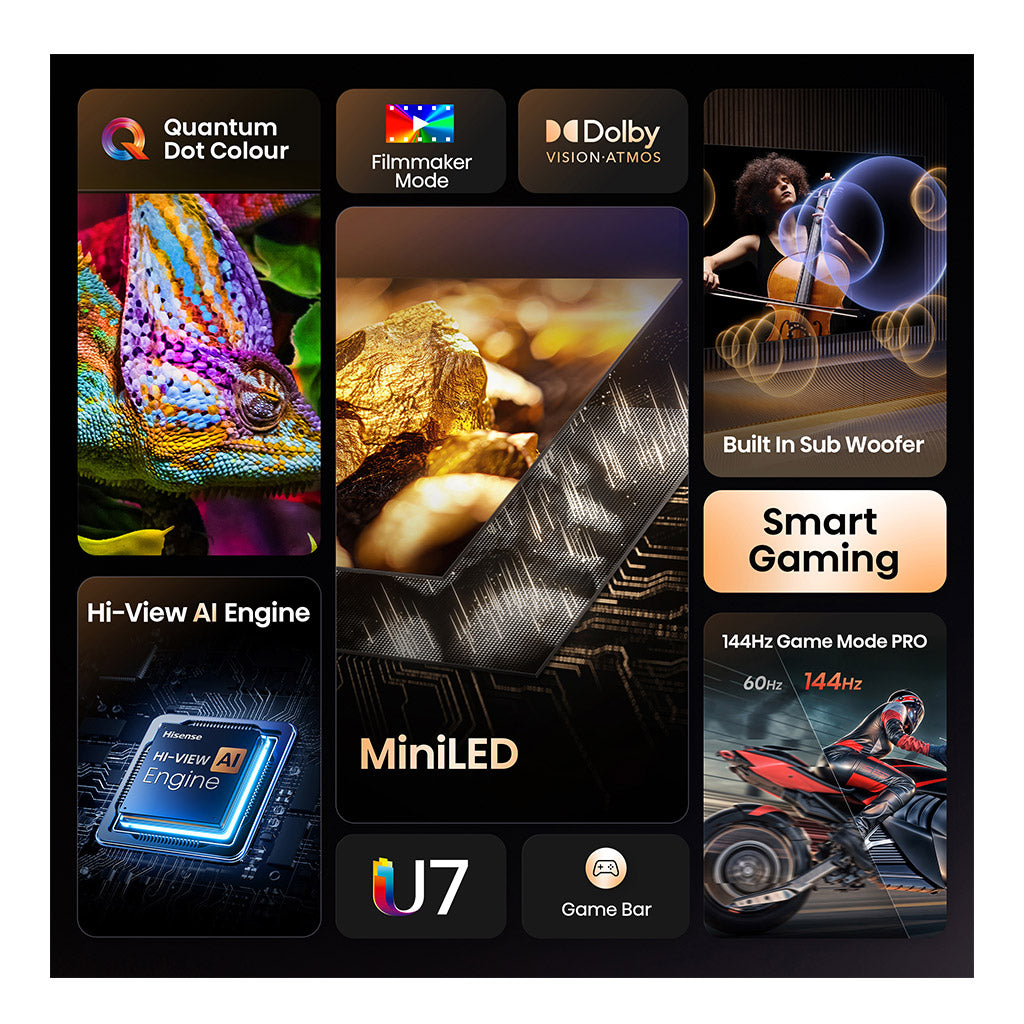 Hisense 85U7QTUK 85" ULED Smart TV