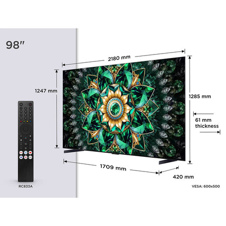 TCL 98Q7C-UK 98" 4K UHD QD-Mini LED TV