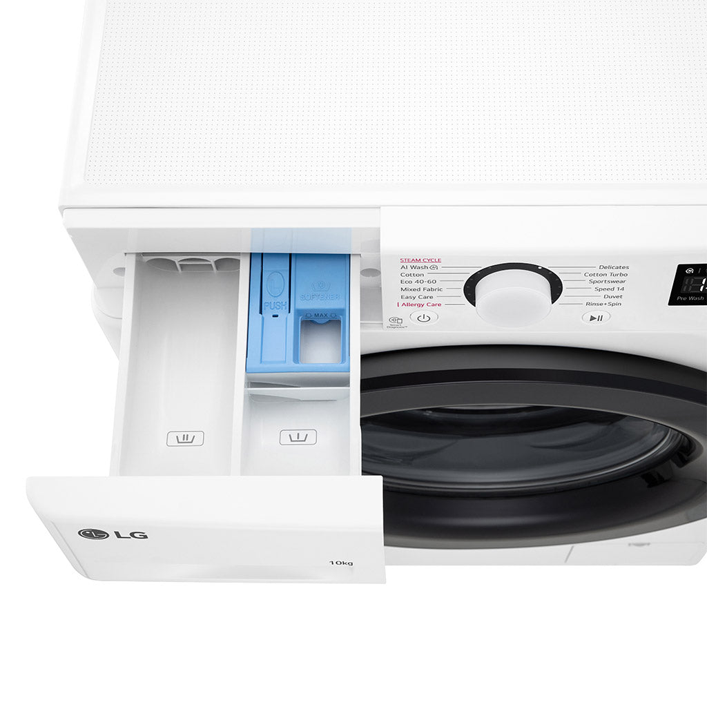 LG F4Y510WBLN1 10kg Steam Washing Machine