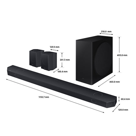 Samsung HW-Q930D 9.1.4Ch Soundbar with Subwoofer and Rear Speakers