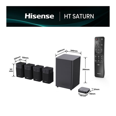 Hisense HT Saturn 4.1.2 Ch Soundbar System
