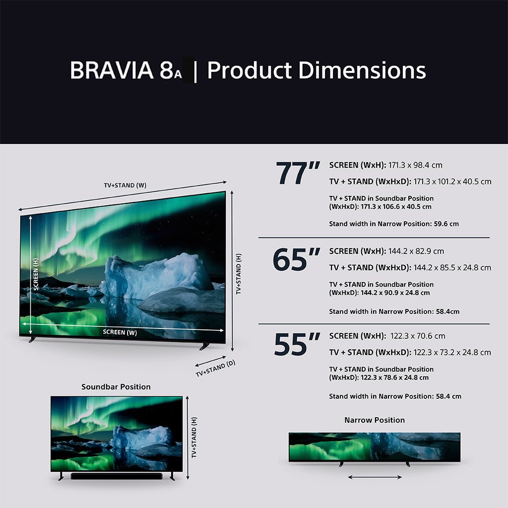 Sony BRAVIA 8A K65XR8AU 65" 4K OLED TV