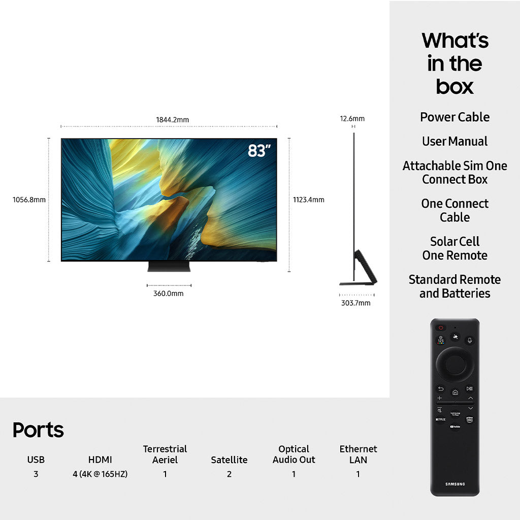 Samsung QE83S95F 83" 4K OLED TV