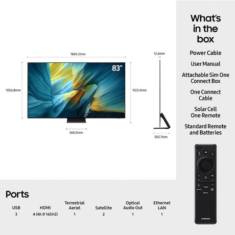 Samsung QE83S95F 83" 4K OLED TV