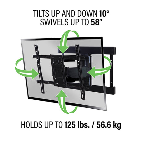 SANUS VLFS820-B2 Super Slim Full-Motion Wall Mount 40"-90"