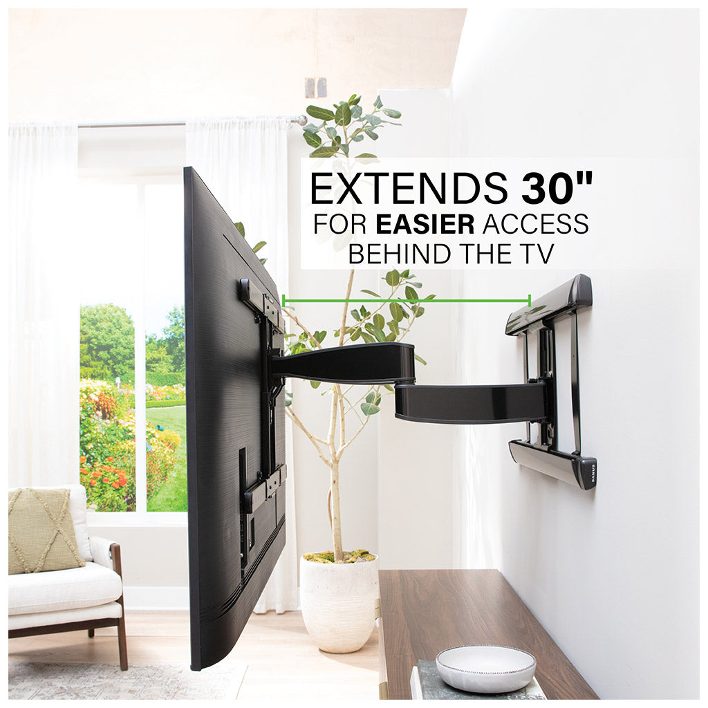 SANUS VXF830-B2 Full-Motion Wall Mount for TVs 65"-100"