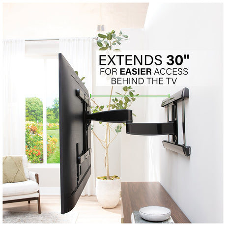 SANUS VXF830-B2 Full-Motion Wall Mount for TVs 65"-100"