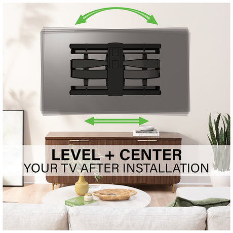 SANUS VXF830-B2 Full-Motion Wall Mount for TVs 65"-100"