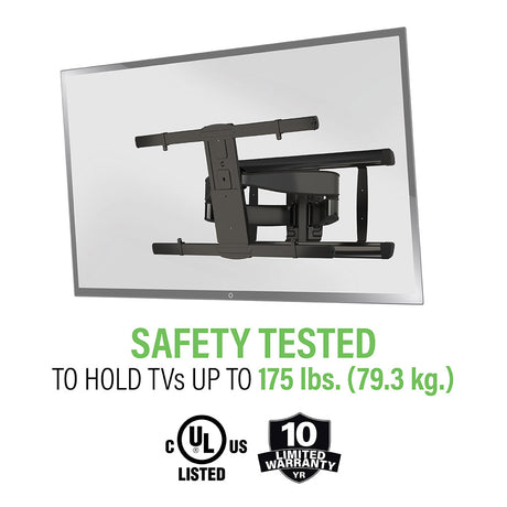SANUS VXF830-B2 Full-Motion Wall Mount for TVs 65"-100"