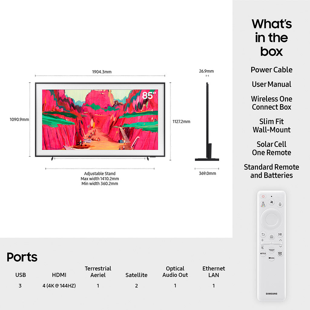 Samsung QE85LS03FW 85" Frame Pro 4K TV