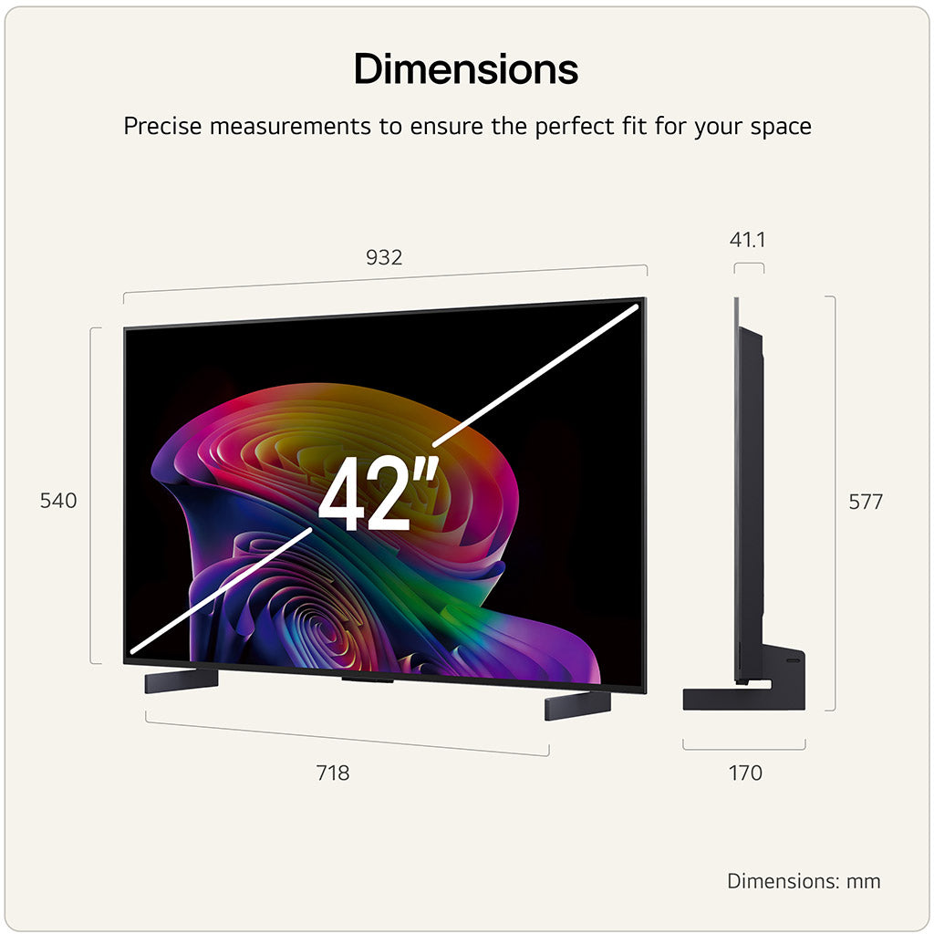 LG OLED42C66LB 42" 4K OLED evo TV