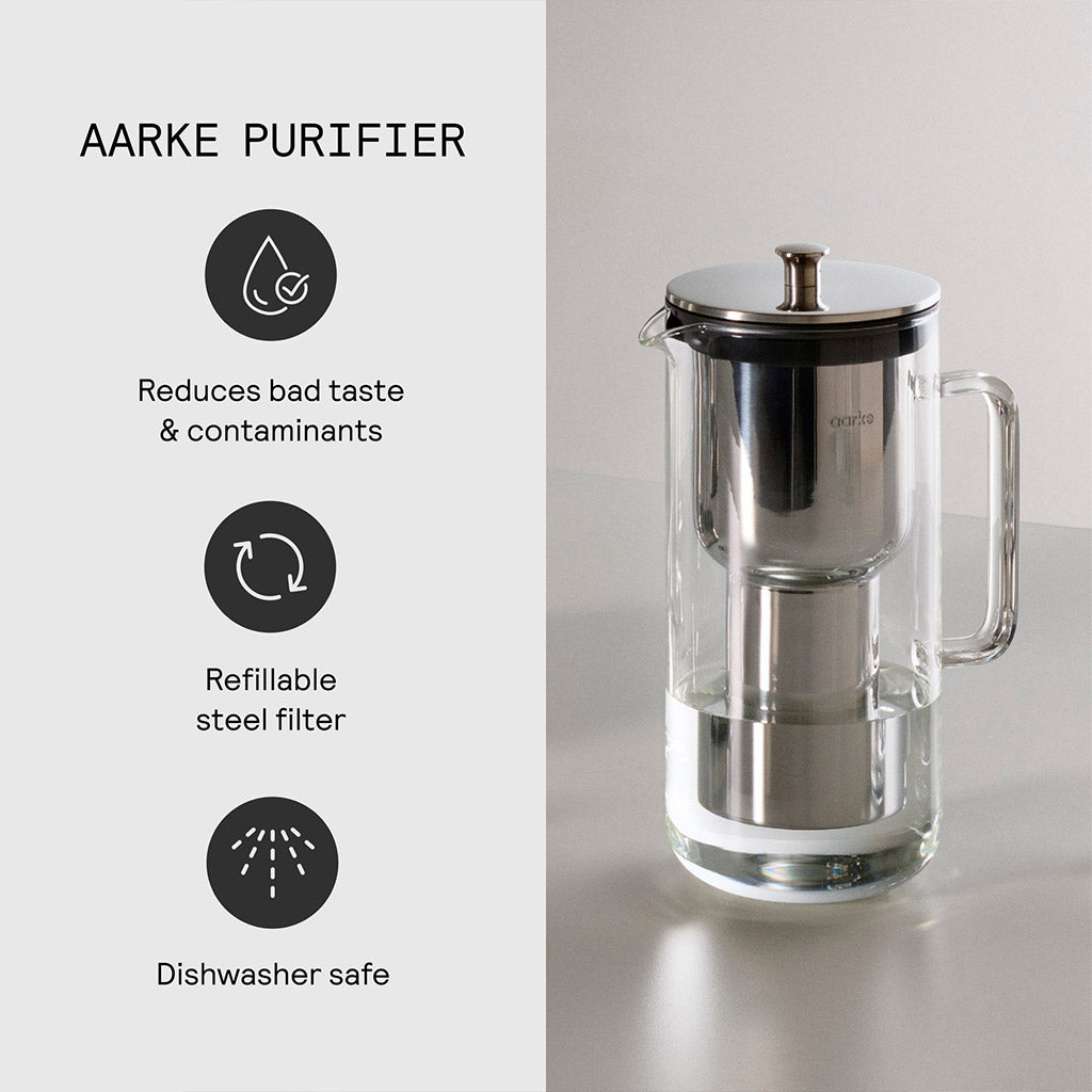 Aarke Purifier Water Filter Jug