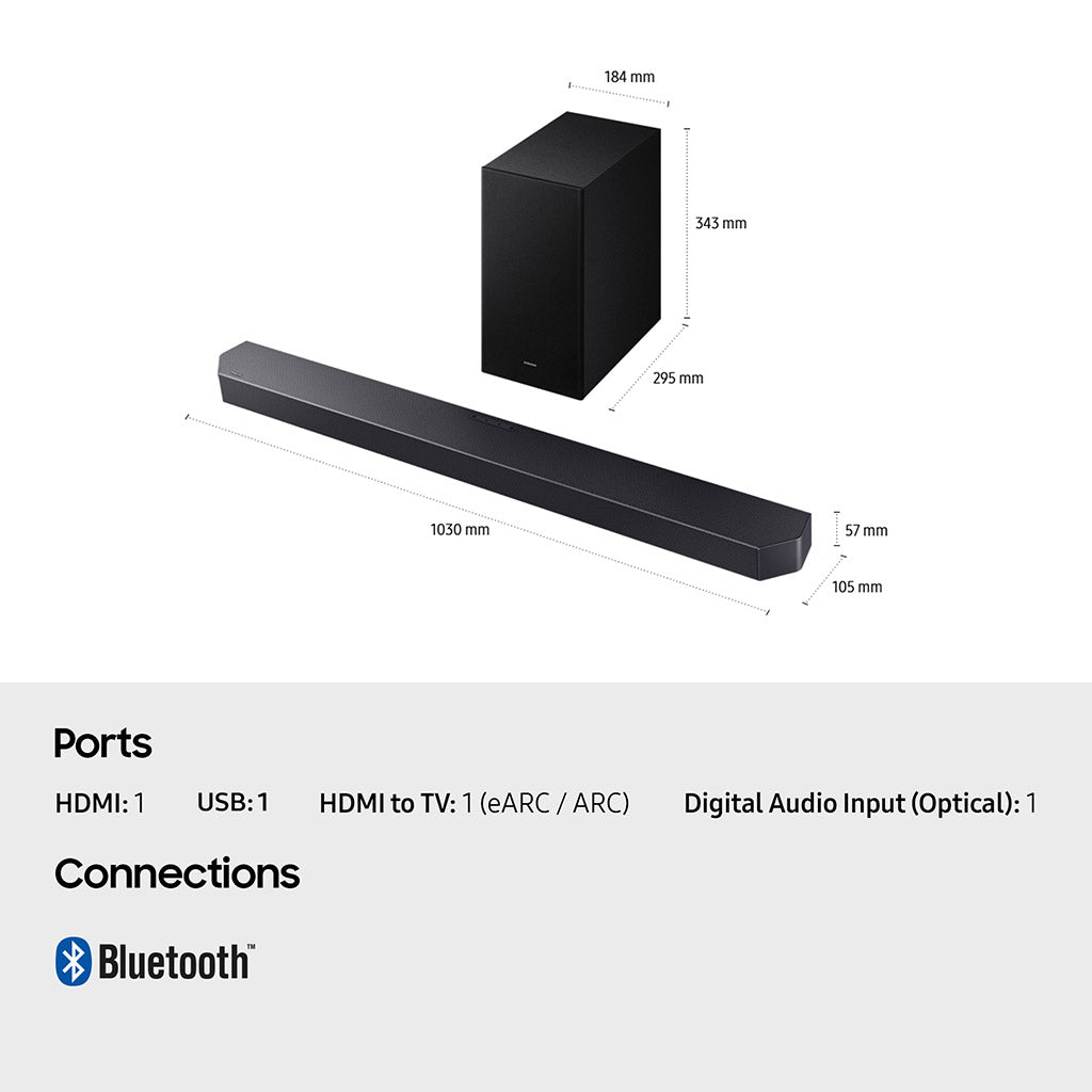 Samsung HW-Q600F 3.1.2Ch Soundbar with Subwoofer