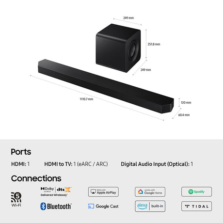 Samsung HW-Q800F 9.1.4Ch Soundbar with Subwoofer