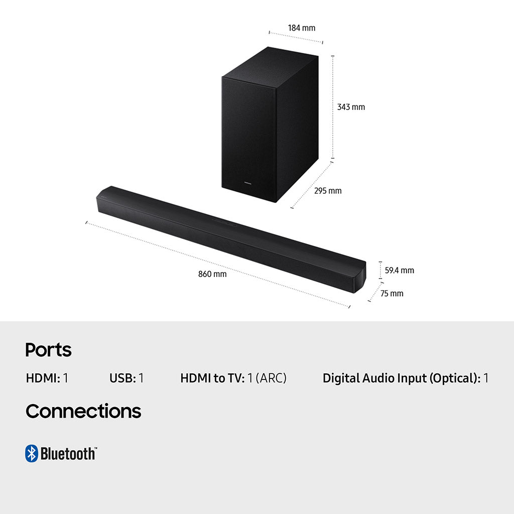 Samsung HW-B650F 3.1Ch Soundbar with Subwoofer
