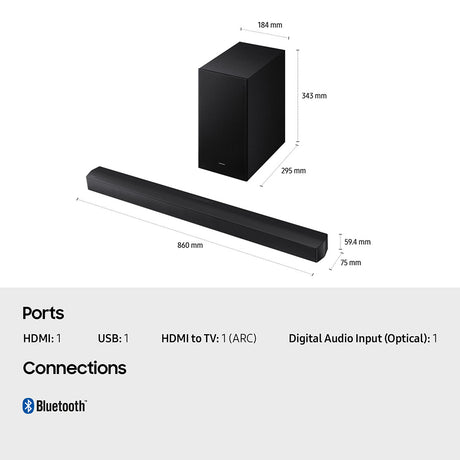 Samsung HW-B650F 3.1Ch Soundbar with Subwoofer