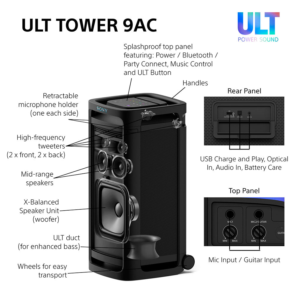 Sony ULT TOWER 9AC Party Speaker SRSULT900AC