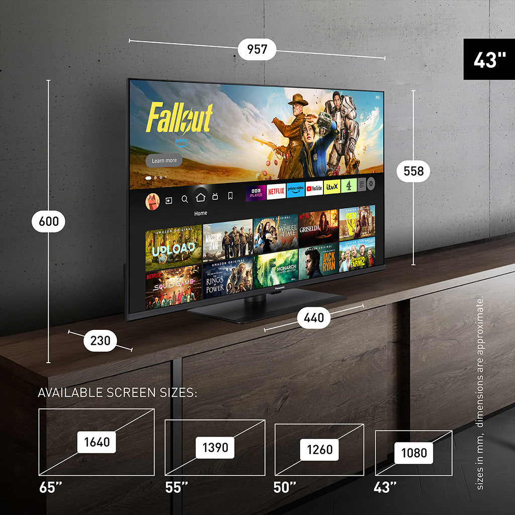 Panasonic TV-43W85BEYC 43" 4K QLED TV