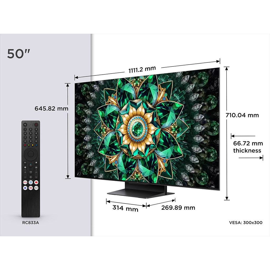TCL 50Q7C-UK 50" 4K UHD QD-Mini LED TV
