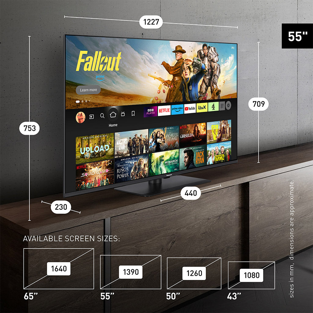 Panasonic TV-55W85BEYC 55" 4K QLED TV