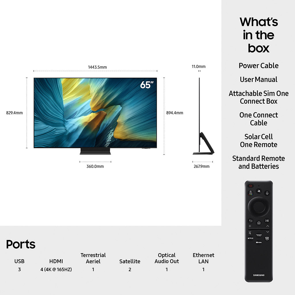 Samsung QE65S95F 65" 4K OLED TV