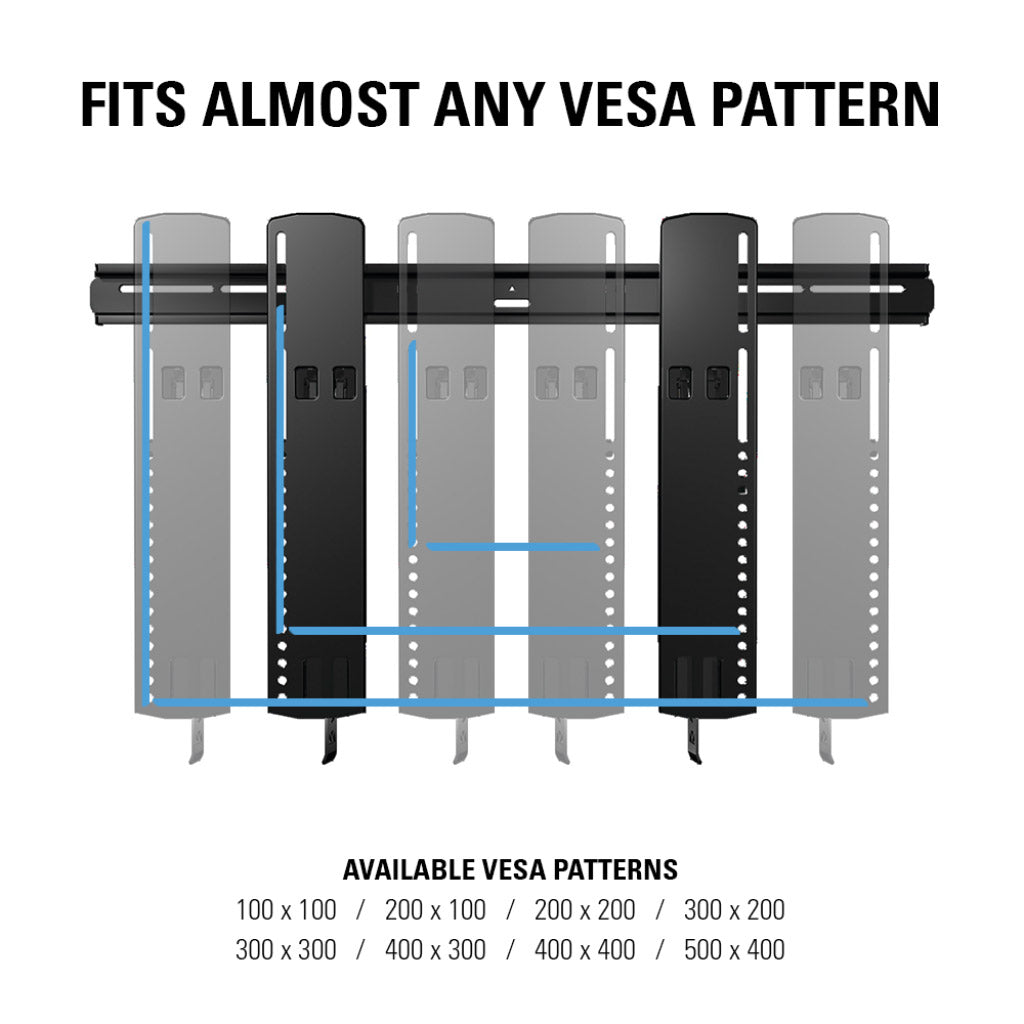 SANUS VLT16-B2 Ultra Slim Low Profile TV Mount for 40"-85" TVs