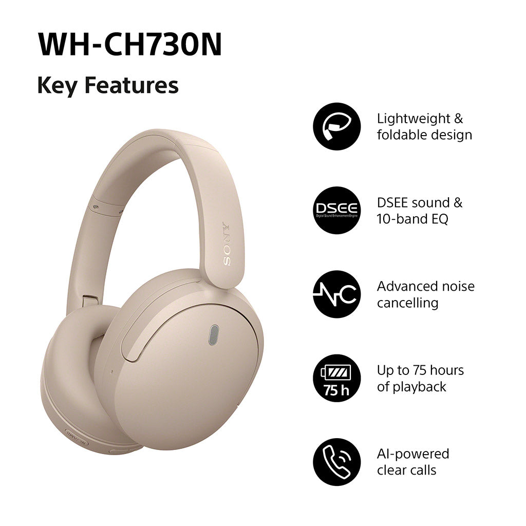 Sony WH-CH730N Wireless Noise Cancelling Headphones