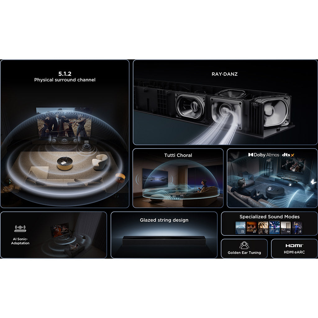 TCL Q75H 5.1.2ch Home Theater Soundbar