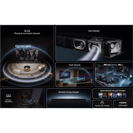 TCL Q75H 5.1.2ch Home Theater Soundbar