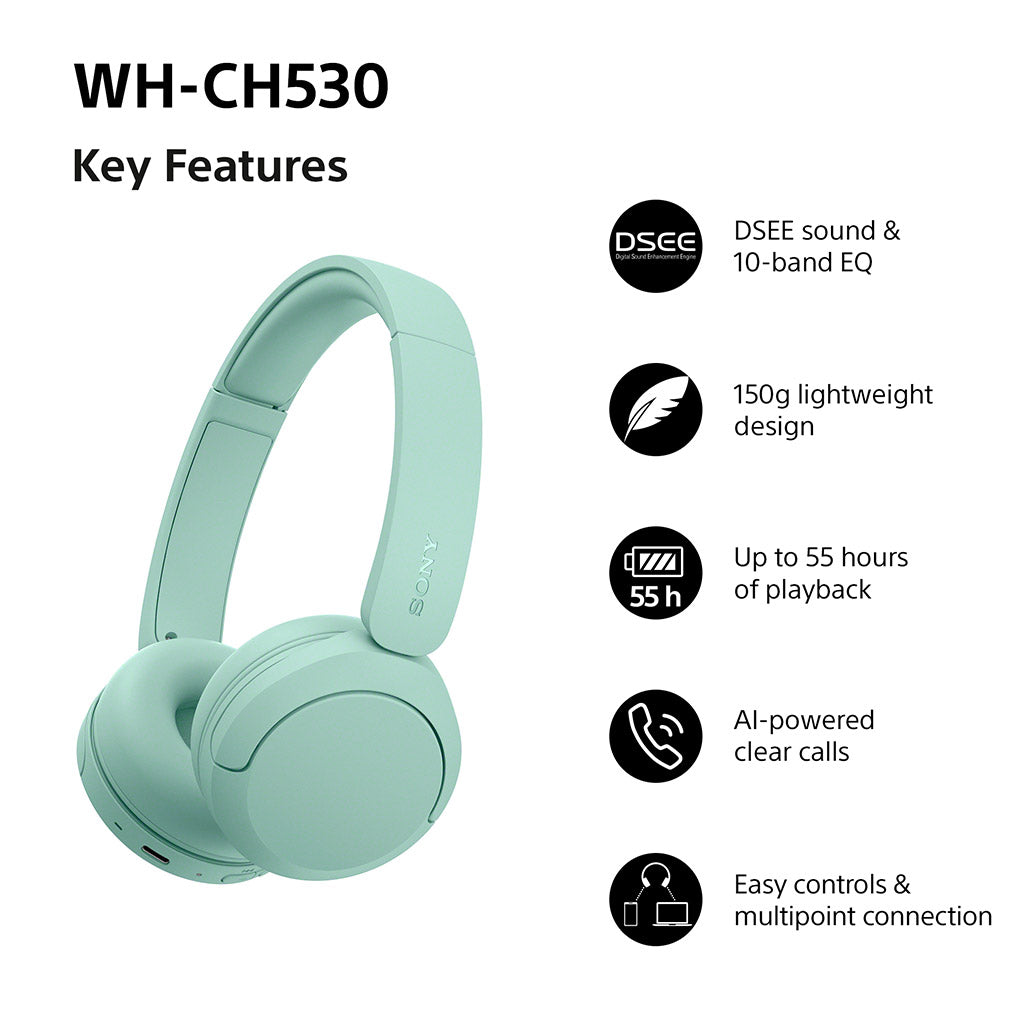 Sony WH-CH530 Wireless Bluetooth Headphones