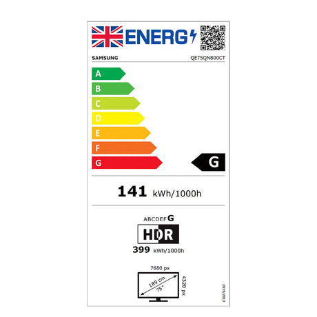 Samsung Neo QLED QE75QN800CTXXU 75" 8K TV 2023
