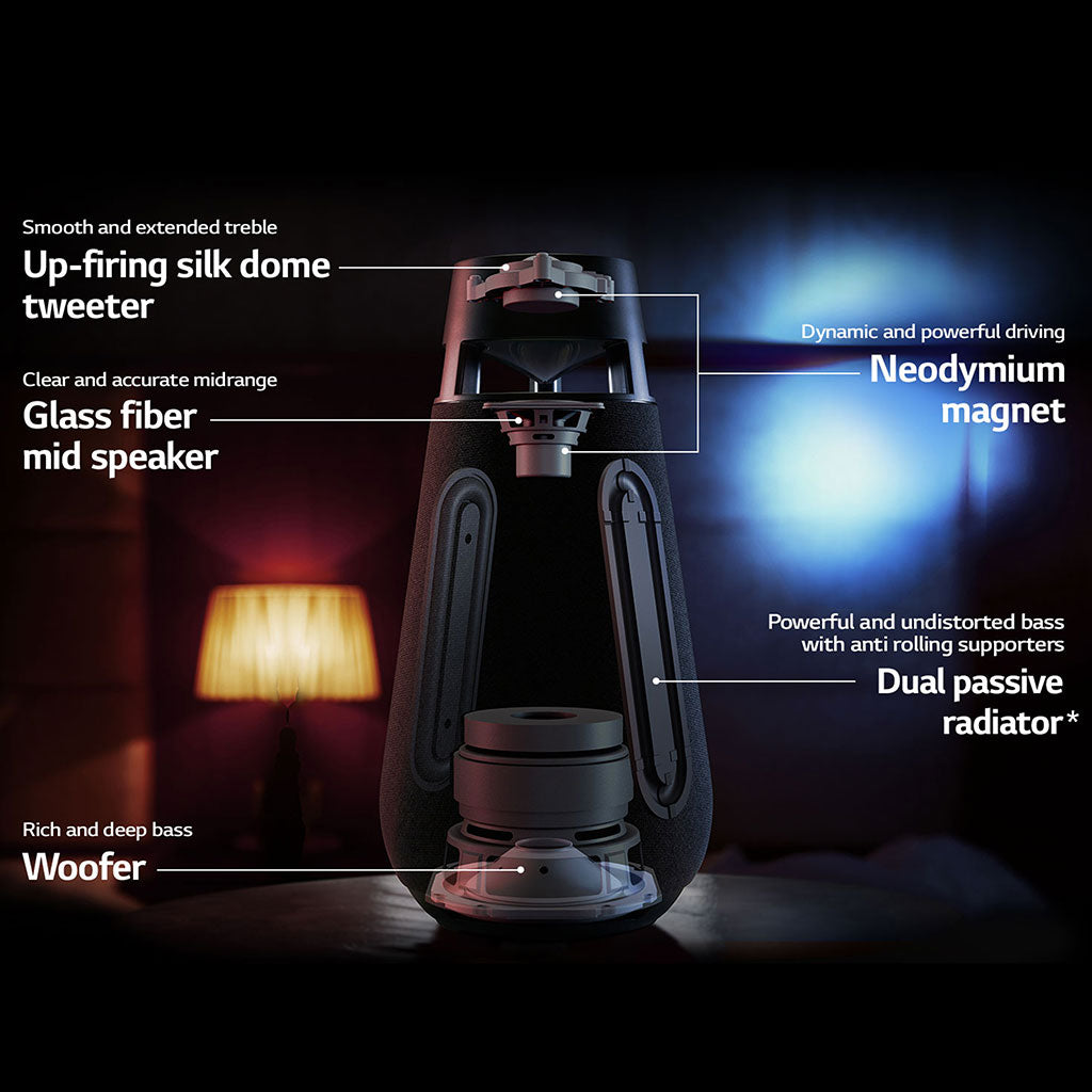 LG XO3QBK XBOOM 360 XO3 Bluetooth Speaker