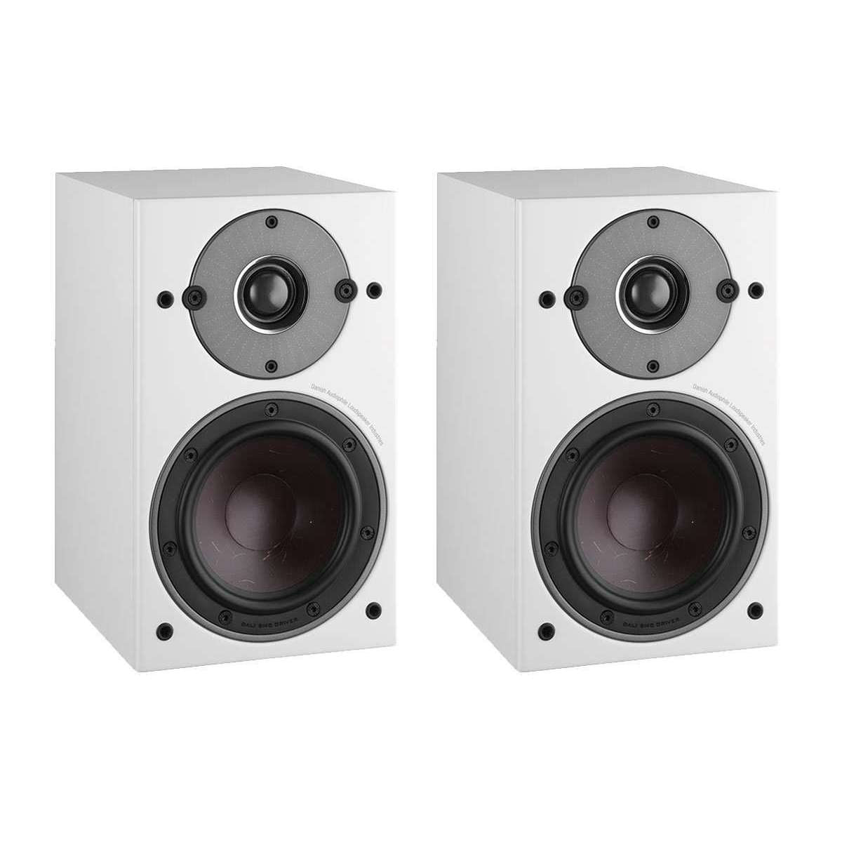 Dali Oberon 1 Bookshelf Speakers - White - Call SpatialOnline 0345 557 7334