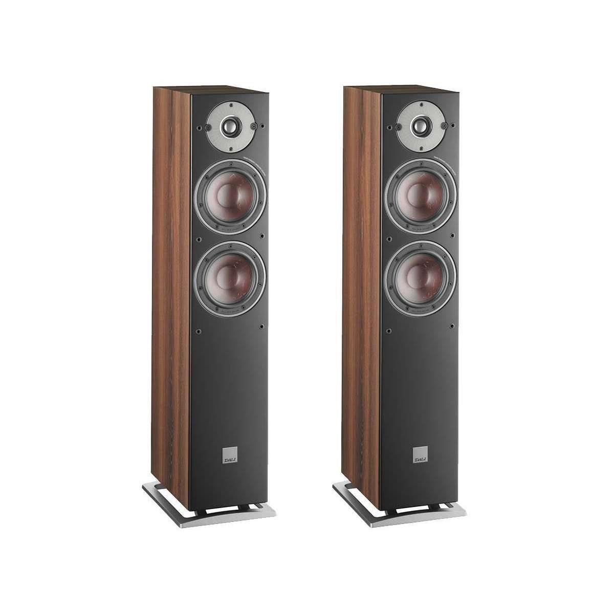 Dali Oberon 5 Floorstanding Speakers - Walnut - Call SpatialOnline 0345 557 7334