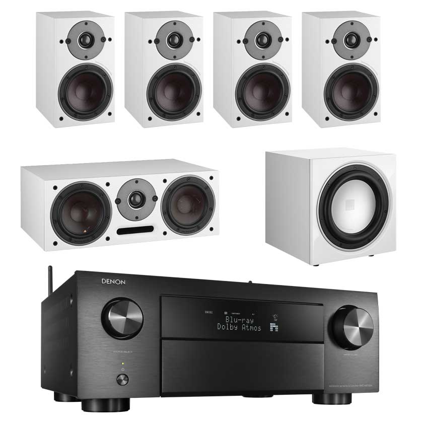 Denon AVC-X4700H - Dali Oberon 1 5.1 Speaker Package With E-9F Subwoofer