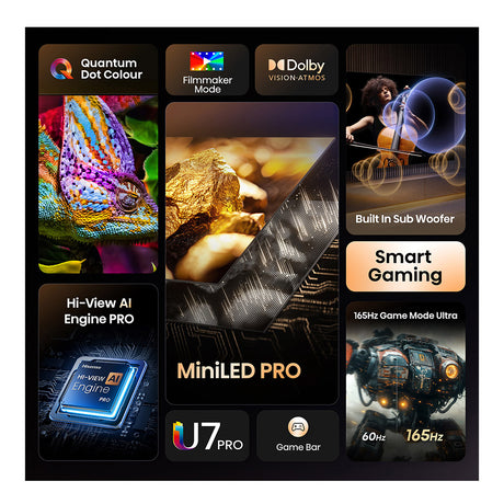 Hisense 100U7QTUK PRO 100" ULED Smart TV
