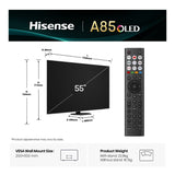 Hisense 55A85QTUK 55" OLED Smart TV