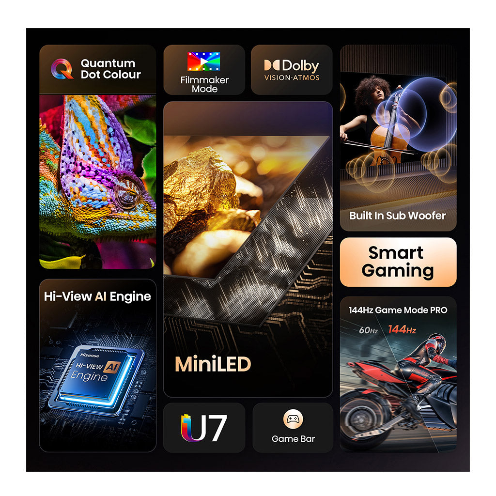 Hisense 55U7QTUK 55" ULED Smart TV