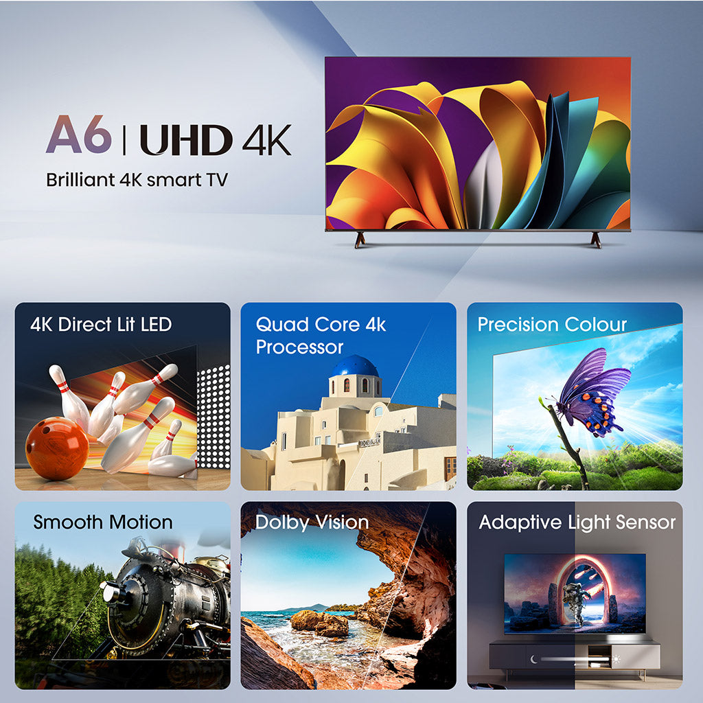 Hisense 58A6NTUK 58" UHD 4K Smart TV
