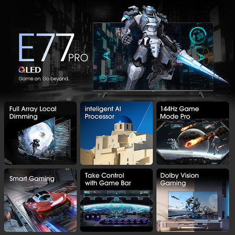 Hisense 65E77NQTUK PRO 65" QLED 4K Smart TV