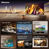 Hisense 65U8NQTUK 65" Mini LED 4K Smart TV