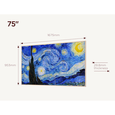 TCL NXTVision 75A300W-UK 75" QLED Smart TV