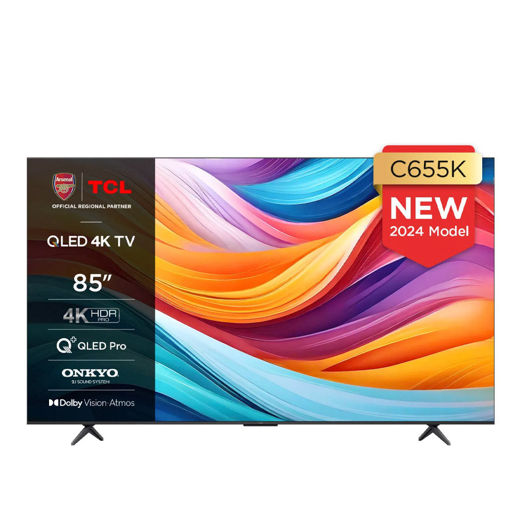 TCL 85C655K 85" 4K UHD Android QLED PRO TV