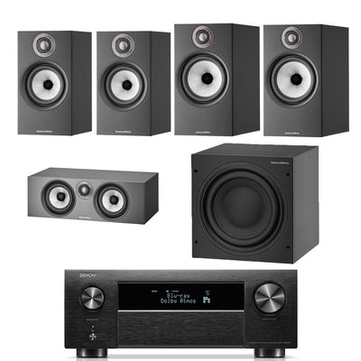 Denon AVC-X4800H - Bowers & Wilkins 606 S2 5.1 Speaker Package