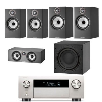 Denon AVC-X4800H - Bowers & Wilkins 606 S2 5.1 Speaker Package