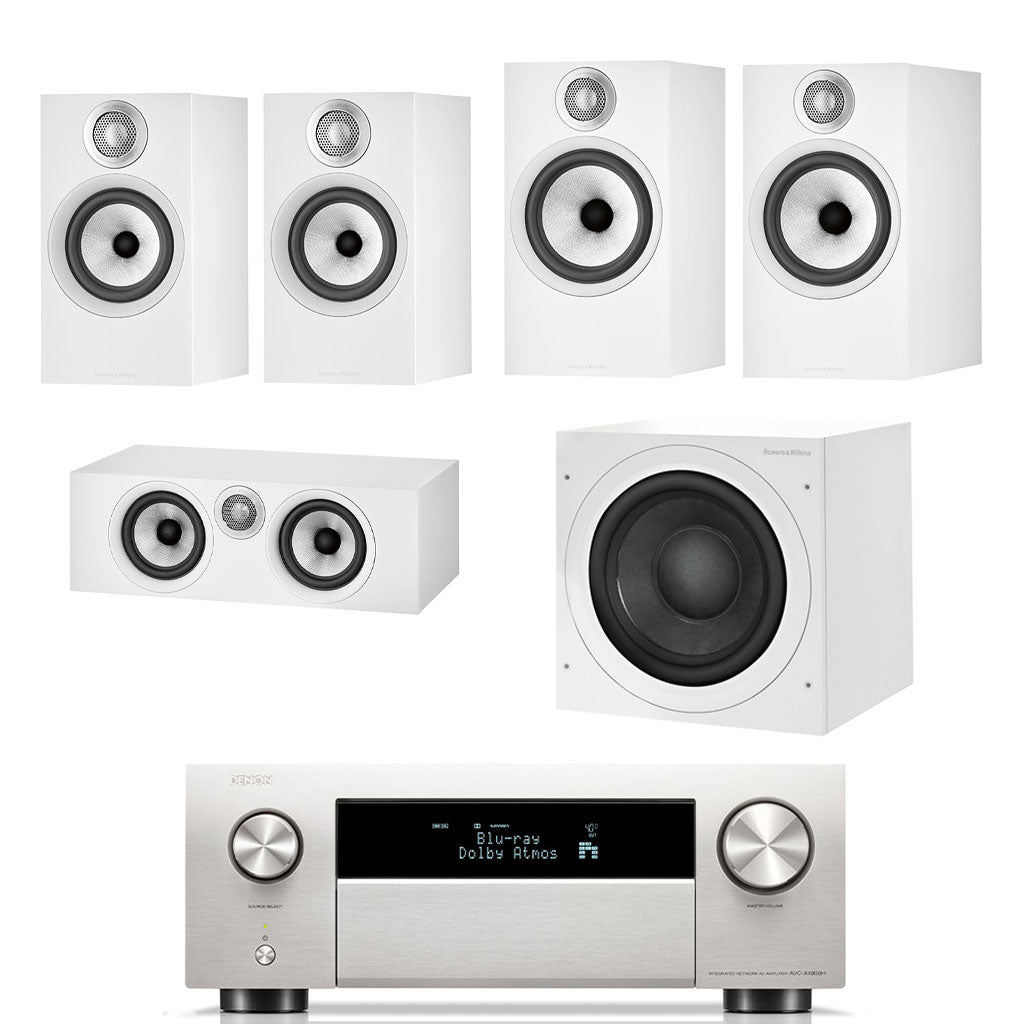 Denon AVC-X4800H - Bowers & Wilkins 606 S2 5.1 Speaker Package