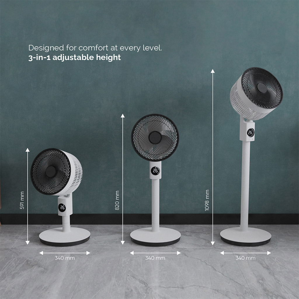 Meaco Sefte10PS Pedestal Air Circulator Fan
